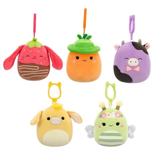 Squishmallows Original 5-Pack Clip Plush SQER01308