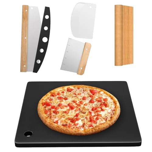 Hisencn 16-Inch Ceramic Pizza Steel Set