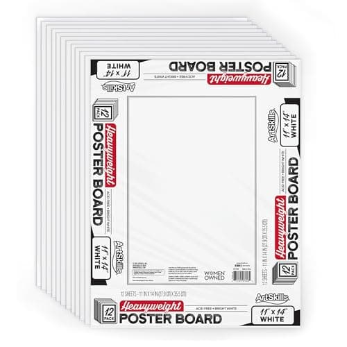 ArtSkills PA-7648 Heavyweight Poster Board 12-Pack