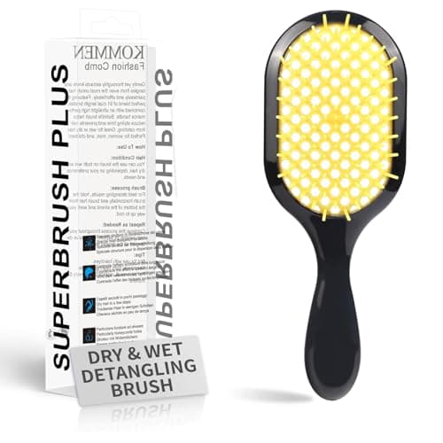 Mejglrc Lemon Yellow Detangling Hairbrush