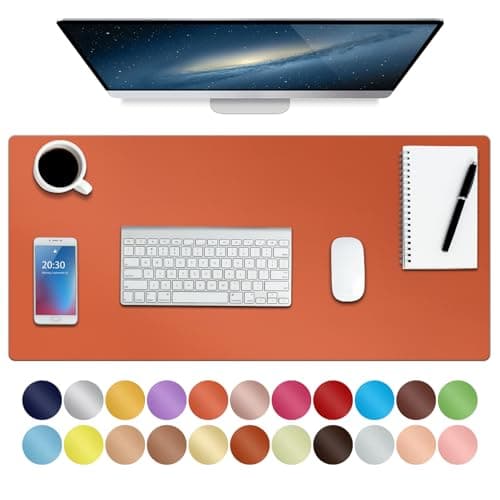 Boutilon Leather-Orange Desk Pad 30'x14'