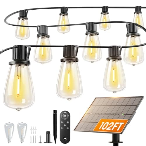 Addlon 102FT Solar String Lights 30 LED Bulbs