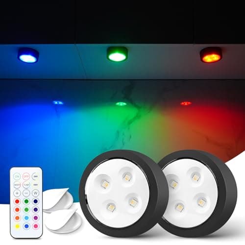 Swesara 2-Pack Color Changing Tap Lights