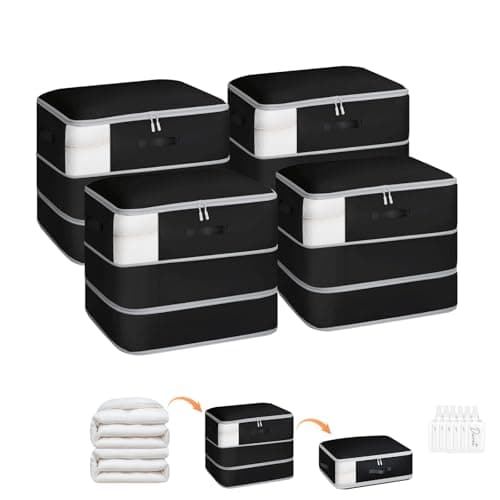 Homsorout 4-Pack 110L Compression Storage Bags