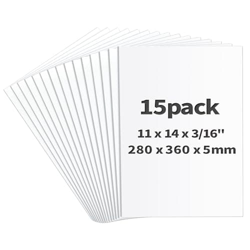 CreGear 11x14 Foam Boards 15 Pack