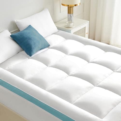 Stwiener Pillow Top Blue Stripe Mattress Pad