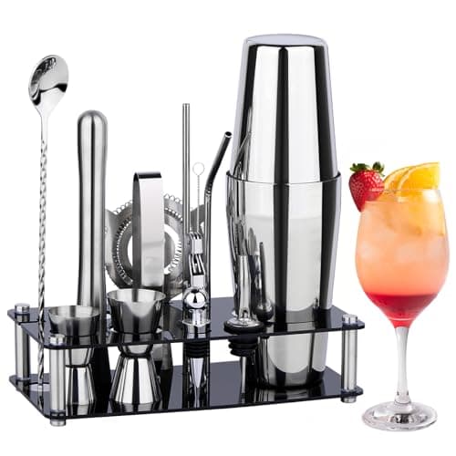 Wukuna Bartender Set 15-Piece Cocktail Shaker Kit