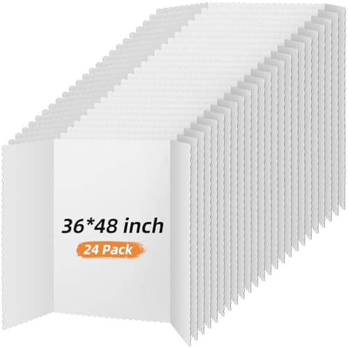 Ctosree Ctosree-cardstock-22 Tri-Fold Poster Boards 24 Pack