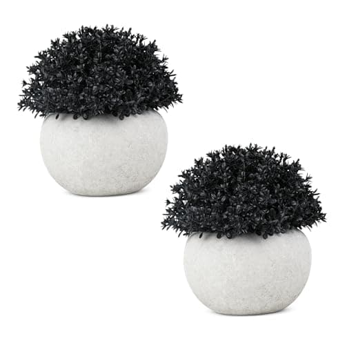 Velener Boxwood Small Artificial Sage Plant - 2 Pack