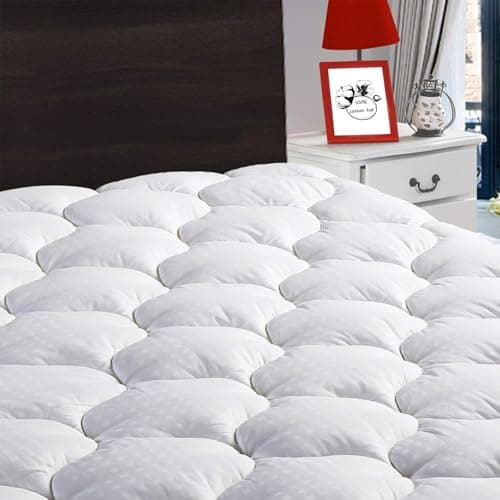 Leisure Town Quilted Queen Mattress Pad White