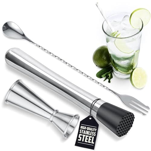 Mallony 3-Piece Cocktail Muddler Set