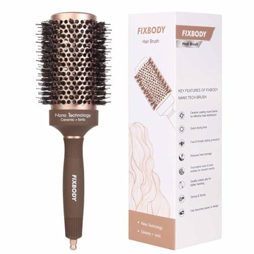 Fixbody 2-Inch Nano Ceramic Boar Bristle Brush