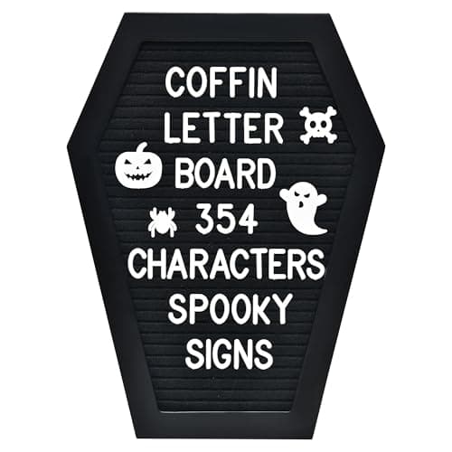 Gajigaji Halloween Coffin Letter Board 354 Pieces