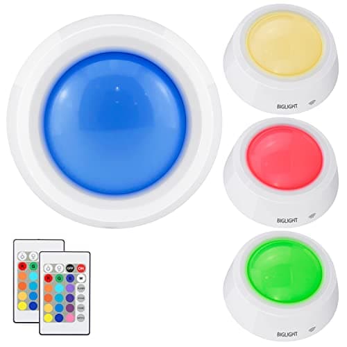 Biglight RGB Color Changing Tap Lights 4-Pack