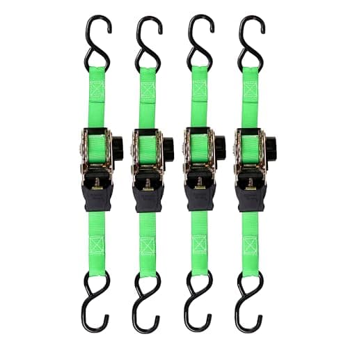 SmartStraps 468 Retractable Ratchet Straps 4-Pack