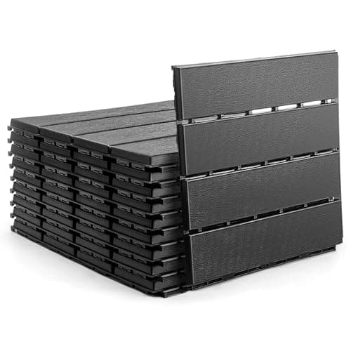 Gdhswj 003142 Dark Grey Interlocking Deck Tiles 9-Pack
