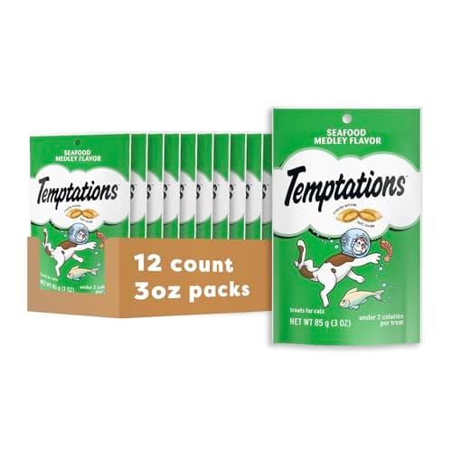 Temptations Seafood Medley Cat Treats 12 Pack