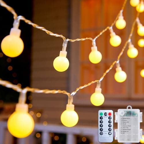Minetom 21FT 60 LED Globe Fairy Lights
