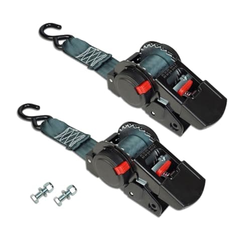 Anlu Load ALD-1.5 Retractable Ratchet Straps (2-Pack)