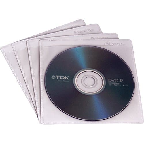 Fellowes 98315 CD/DVD Adhesive Holders 5-Pack