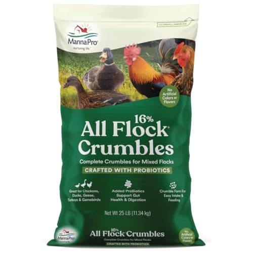 Manna Pro 16% All Flock Crumbles Poultry Feed
