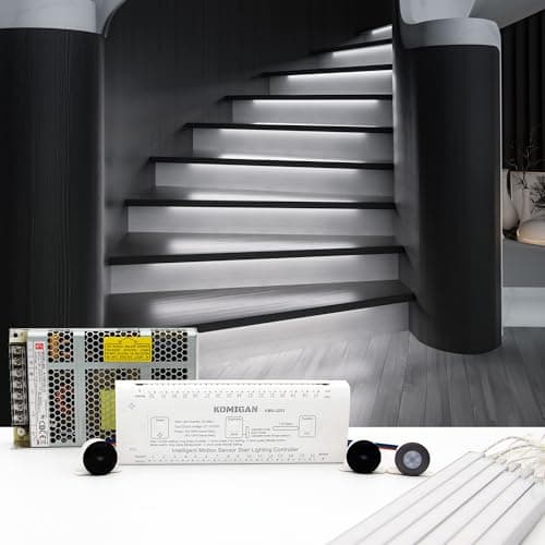 Komigan KMG-3233 Motion-Activated LED Stair Lighting Kit