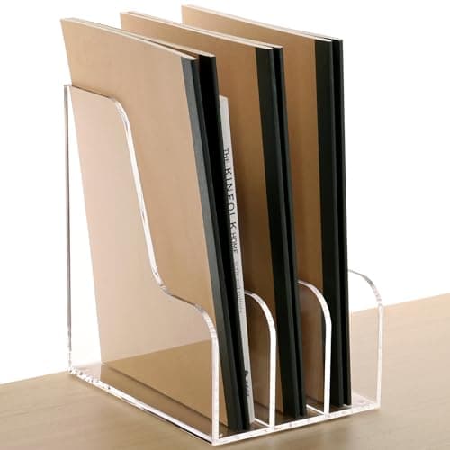 Sanrui A4MNSD03 Acrylic Desk Organizer