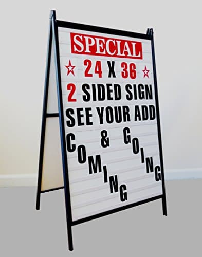 Mysignboards A2436 Sidewalk Changeable Letter Sign