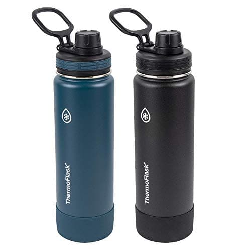 ThermoFlask 24 oz Mayan Blue/Black 2-Pack Bottle