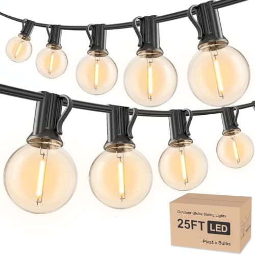 Rtty 25ft G40 Globe LED String Lights