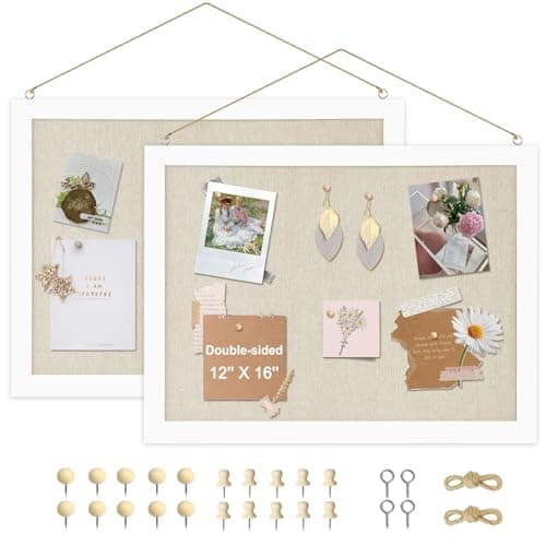 Amusight TZMDF Cork Board 2-Pack Set