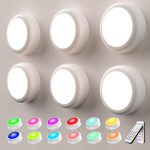 Swesara RA1 Color Changing 6-Pack Tap Lights