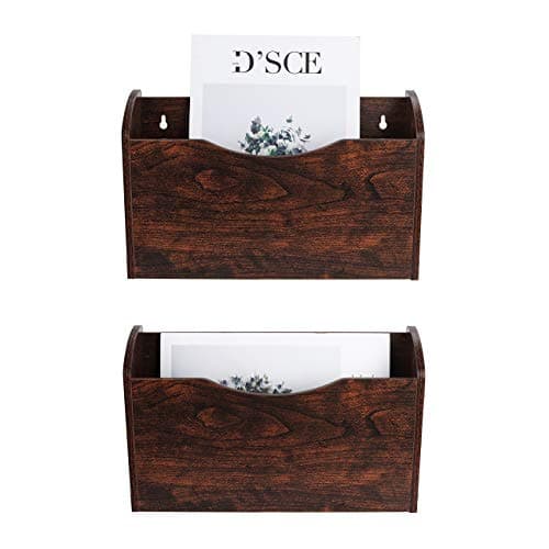 Pag BK006-BR Wooden Wall File Holder