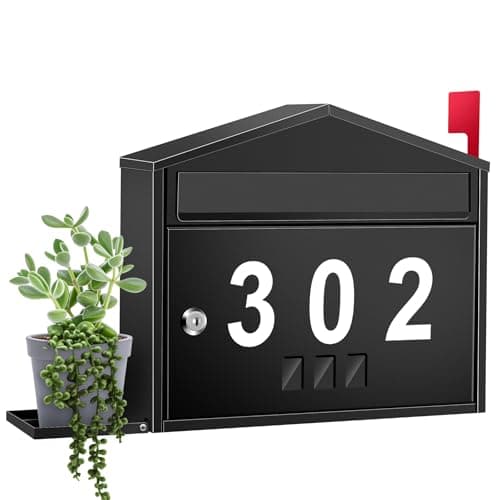 Pyoimmne Mailbox with Lock Wall-Mount Mailbox