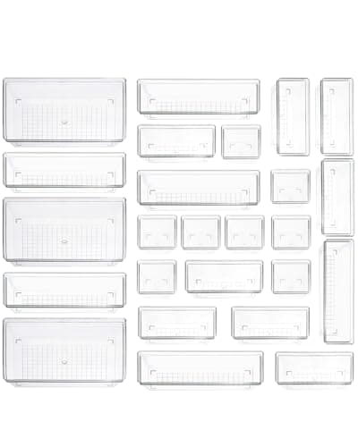 Sodynee Clear Drawer Organizer Set 25-Piece