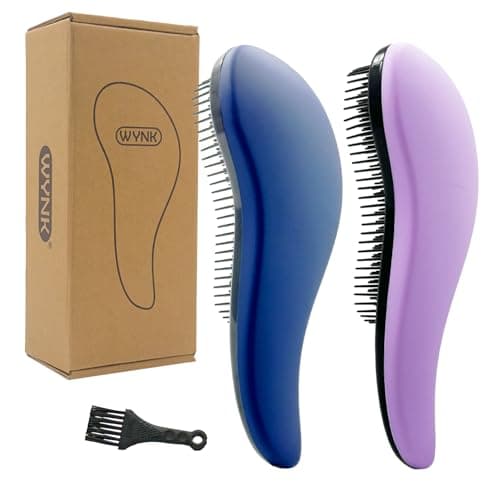 WYNK Prussian Blue & Lilac Detangling Brush 2-Pack