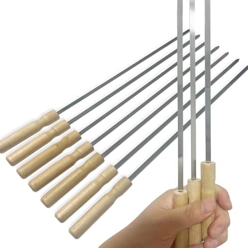 Vriysei 10 Pcs Kabob Skewers Set