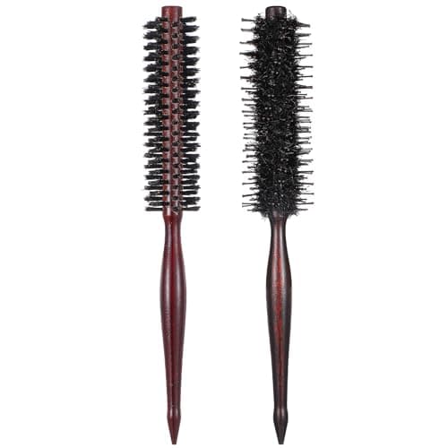 Wanmu Small Boar Bristle Round Hair Brush Set