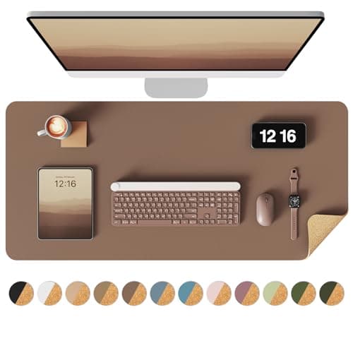 YSAGi AM02449 Leather Desk Pad 31.5'x15.7'