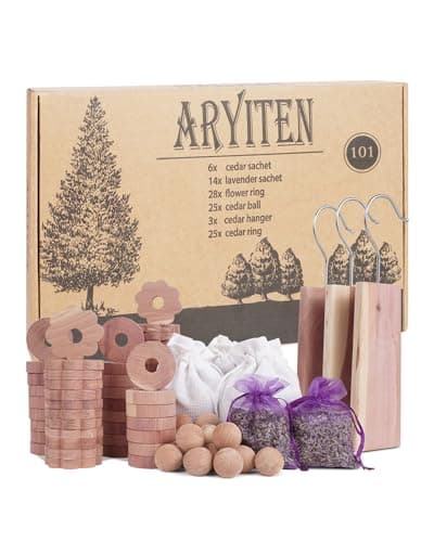 Aryiten 101-Piece Cedar & Lavender Moth Protection Set