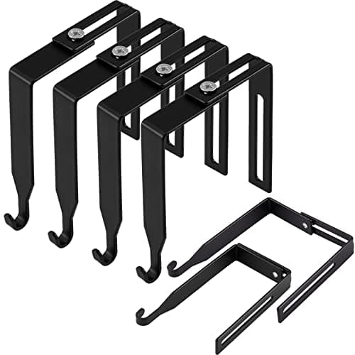 Amylove Adjustable Metal Cubicle Hooks 4-Pack