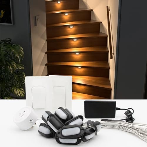 JOVXIAZ Stair Step LED Light Kit 16 Steps