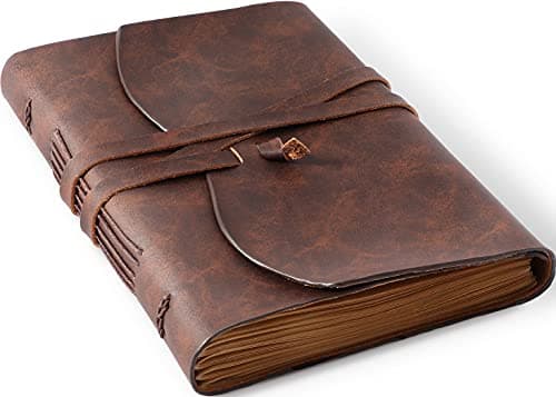 Hotcinfin Vintage Leather Journal 240 Pages
