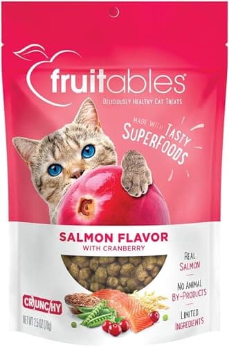Fruitables Salmon Cranberry Crunchy Cat Treats 2.5 oz