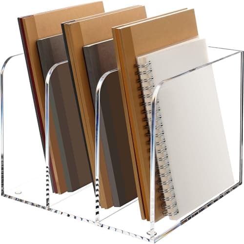 Hezone TPAN2CV Acrylic Magazine Holder 1-Pack