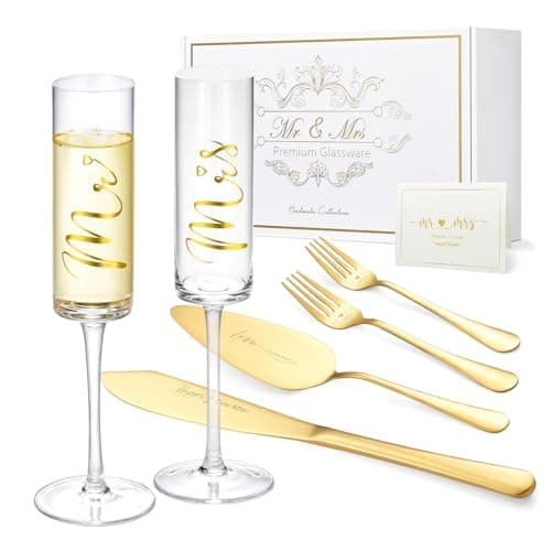 Roxburgh ZB-G Mr & Mrs Champagne Flutes