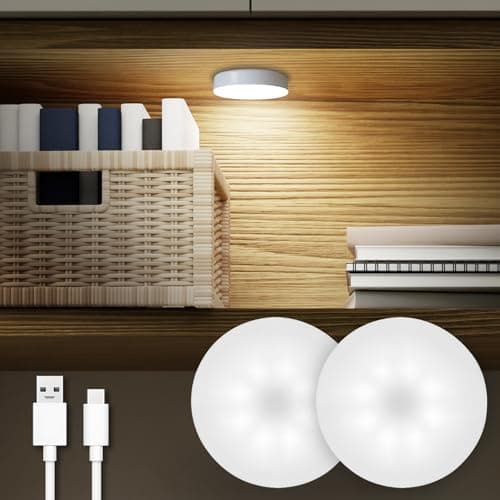 Dazzy Dot Rechargeable LED Puck Lights 2 Pack