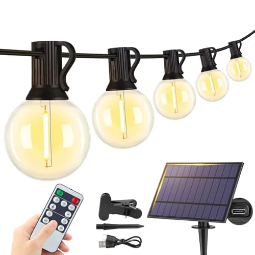 Larkvue 25FT Solar String Lights with Remote