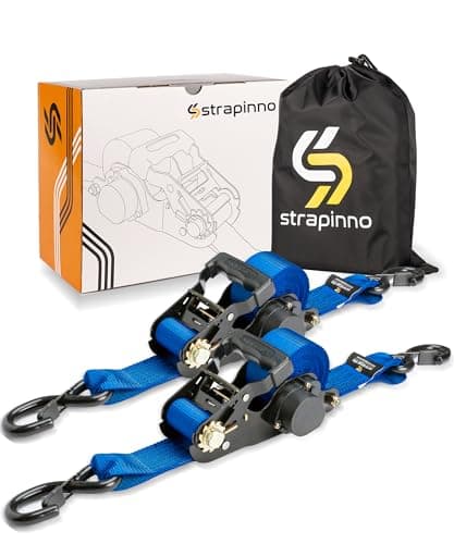 Strapinno STP-RF2012 Blue Ratchet Straps 2-Pack