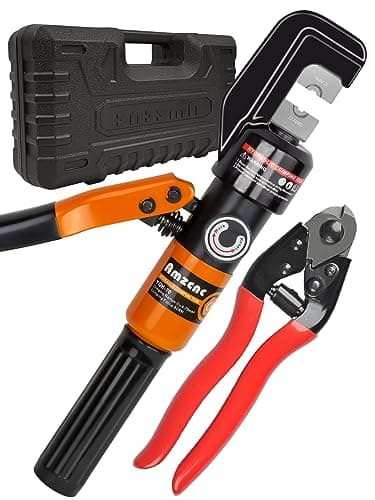 AMZCNC 8 Ton Hydraulic Crimping Tool Set